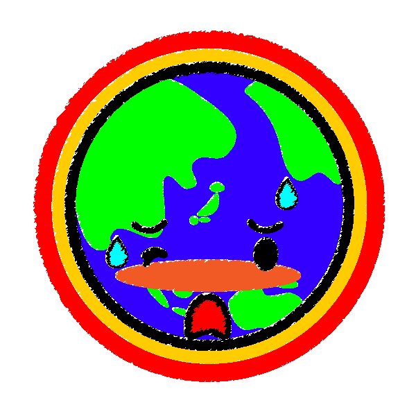 かわいい地球温暖化の無料イラスト 商用フリー オイデ43