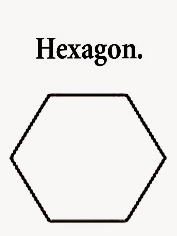 hexagon clipart outline - Clipground