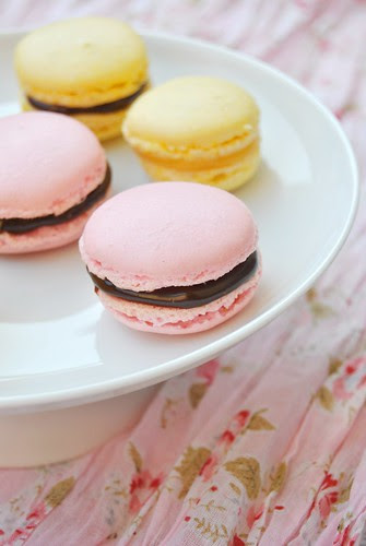 Saffron Macarons