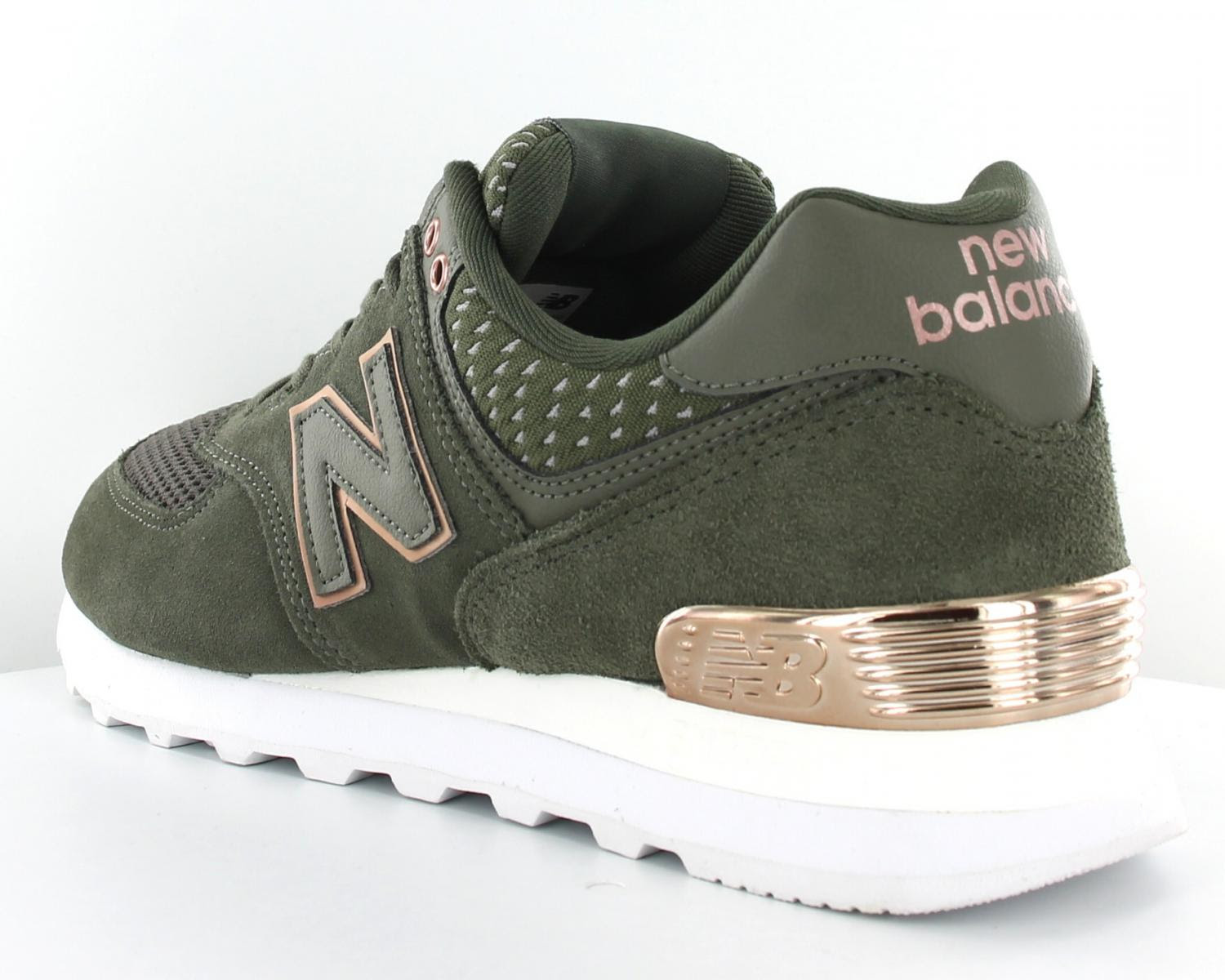 Réduction authentique new balance 574 femme kaki Baskets  aubergedugros.fr