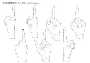 手のイラスト資料集 Hand Reference Hato King