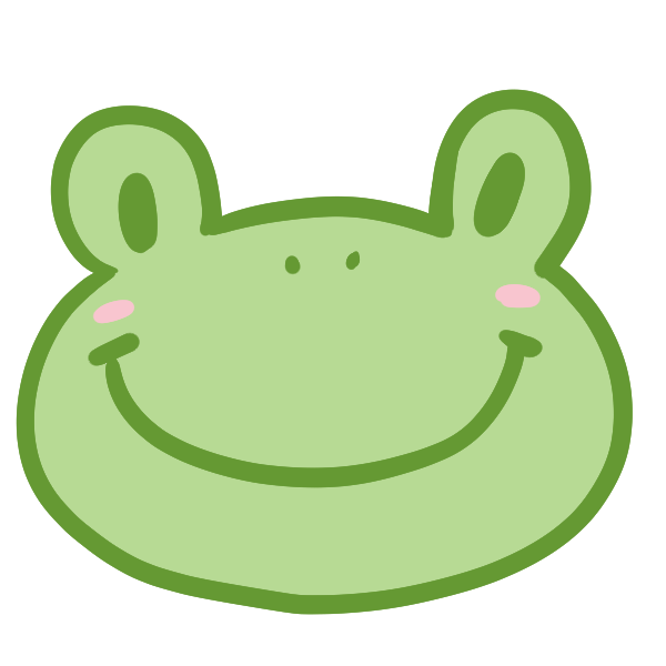 カエルの顔のイラスト かわいいフリー素材が無料のイラストレイン