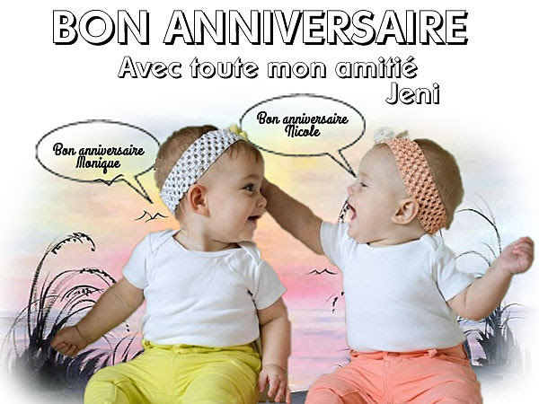 Bon Anniversaire Aux Jumelles