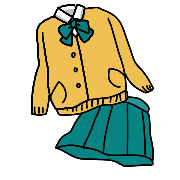 私学の制服のイラスト かわいいフリー素材が無料のイラストレイン