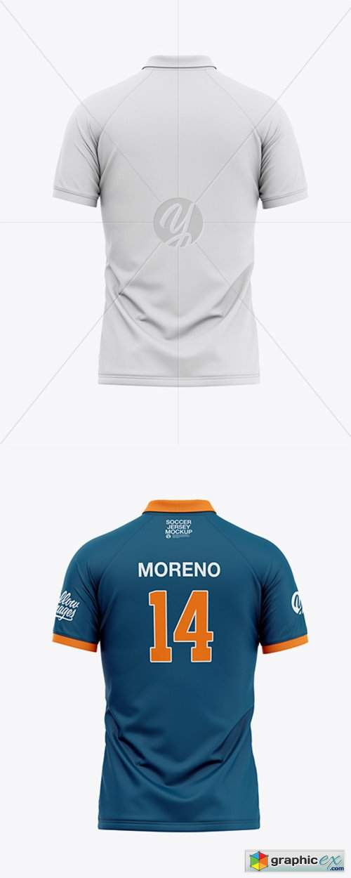 Download Men's Soccer Jersey Mockup - Back View » Free Download ...