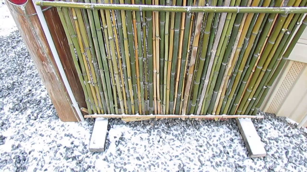 Bamboo Fence Screen Is Easy To Build - YouTube