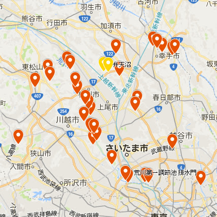 埼玉のバス釣りポイントのまとめマップ Hycko Blog