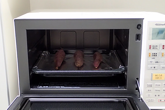 オーブンレンジで焼き芋を作ってみた ぁぃの自分ブログ