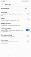 Layout settings - Huawei P10 Plus review