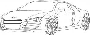 Audi Drawing Car