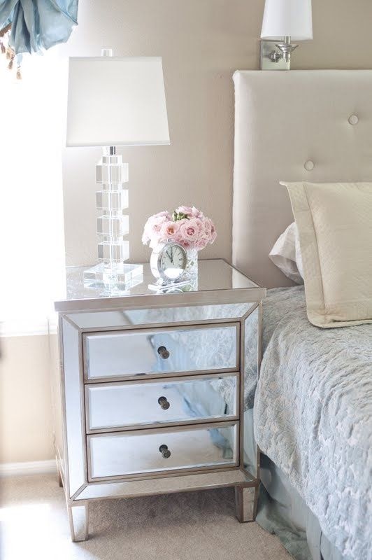 Bedroom With Mirrored Furniture