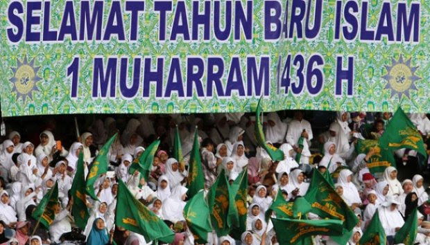 Ribuan Umat Muslim Hadiri Peringatan Tahun Baru Islam di 