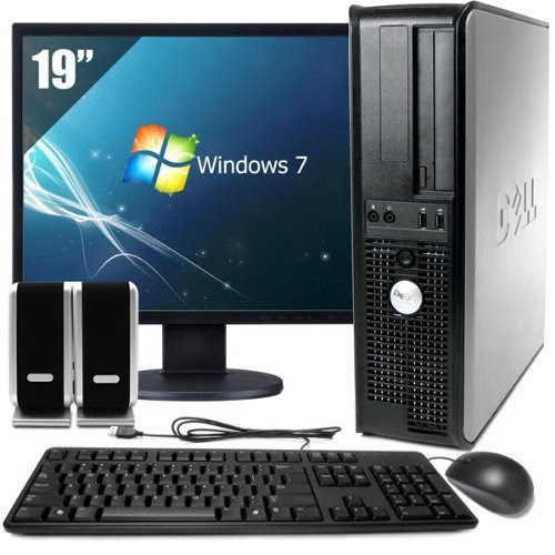 Dell OptiPlex 755 19-Inch PC (2.0 GHz Intel Core 2 Duo, 4GB DDR2, 160GB HDD, Windows 7 Home Premium) Black/Silver
