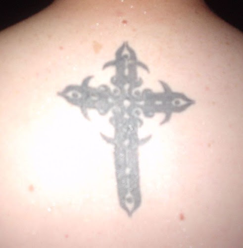 Wood cross tattoos