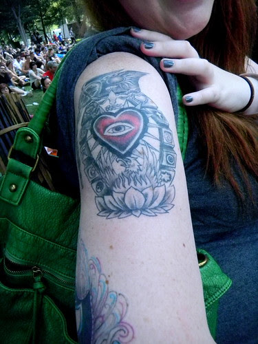Owl Tattoos at Woman Arm 