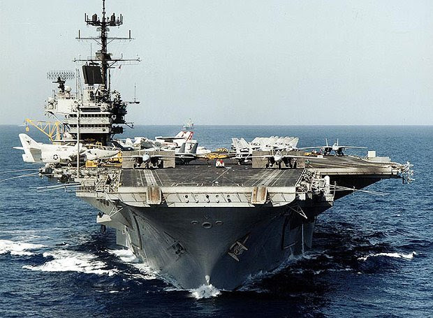 To αεροπλανοφόρο <em>Saratoga</em>