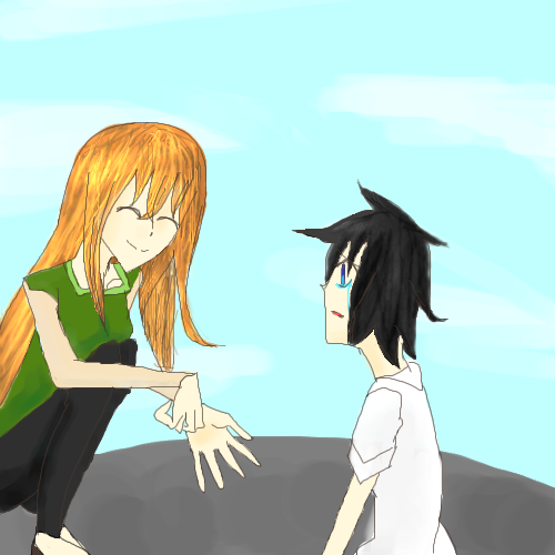 飴玉さんのイラストレーション 東北関東大震災復興応援イラスト展 元気と優しさと温もりと