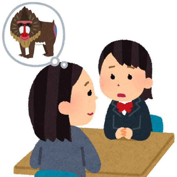 マントヒヒとマンドリル まちがえないでね 18年05月23日のイラストのボケ ボケて Bokete