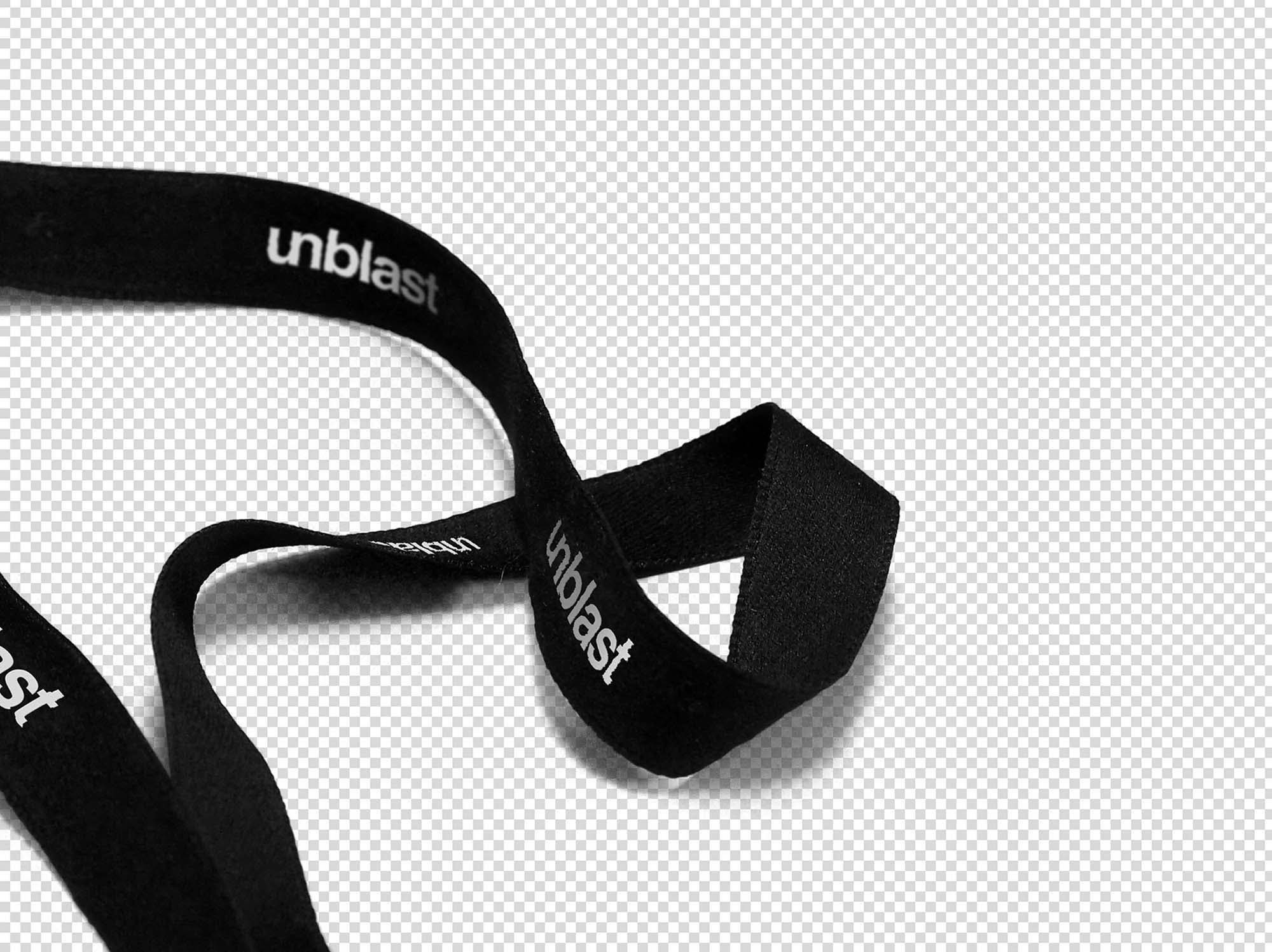 Free Black Lanyard Logo Mockup (PSD)