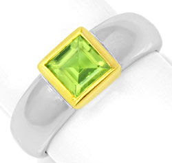 Original-Foto 1, GOLDRING, SPITZEN-PERIDOT, GELBGOLD WEISSGOLD SHOP NEU!