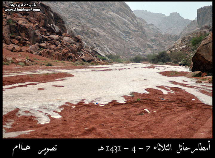 صور : أمطار الخير والبركة على حائل الثلاثاء 7-4-1431هـ 