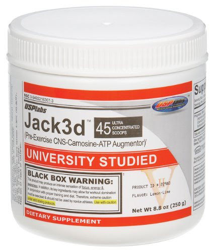 Usp Labs Jacked Lemon Lime, 250-Gram 8.8oz.