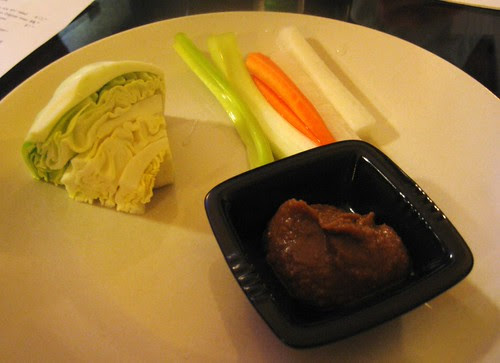 Salad and Miso Sauce @ Black Cherry Garden by you.