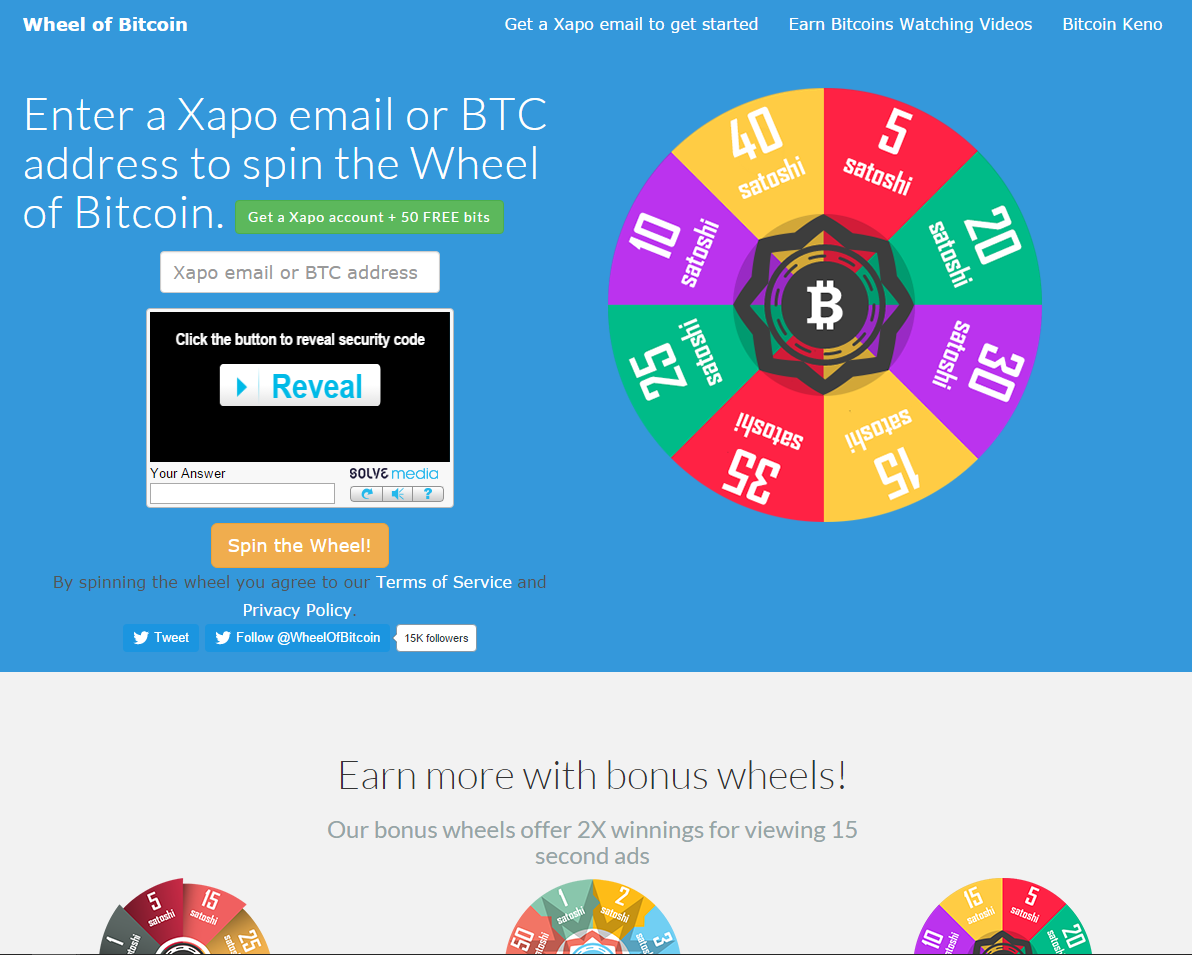 Wheel Of Bitcoin 22 Reviews Bitcoin Free Bitcoins Bittrust Org - 