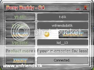 Deny Buddy C4 - Xóa nick mình trong nick của người khác,vnfriends tk