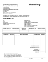 Bestellung Brief Vorlagen Und Muster Biztree Com