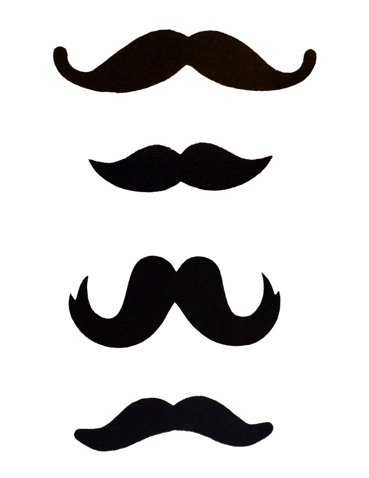Printable Mustaches Templates ClipArt Best