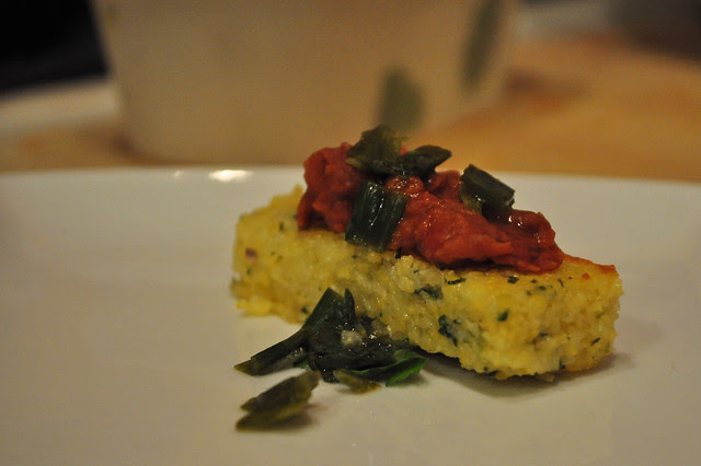 cilantro polenta