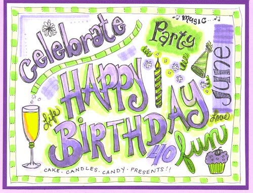 happy birthday 40th. 40th Birthday