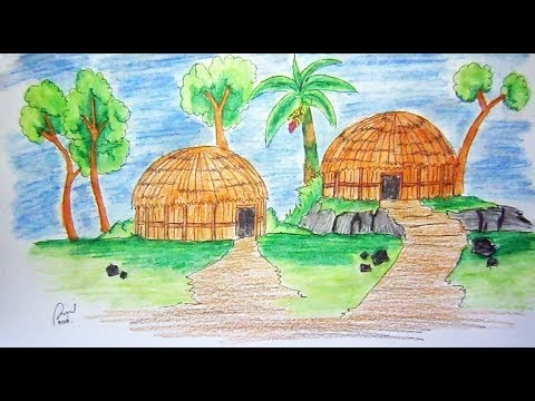 23+ Cara Menggambar Rumah Adat Papua, Konsep Baru!