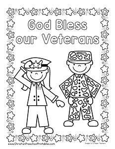 veterans day bible printables christian preschool