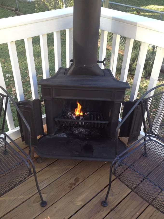 Biolite Fire Pit Accessories / Franklin Stove on my deck. | Outdoor wood burning - The firepit is a sleek, .