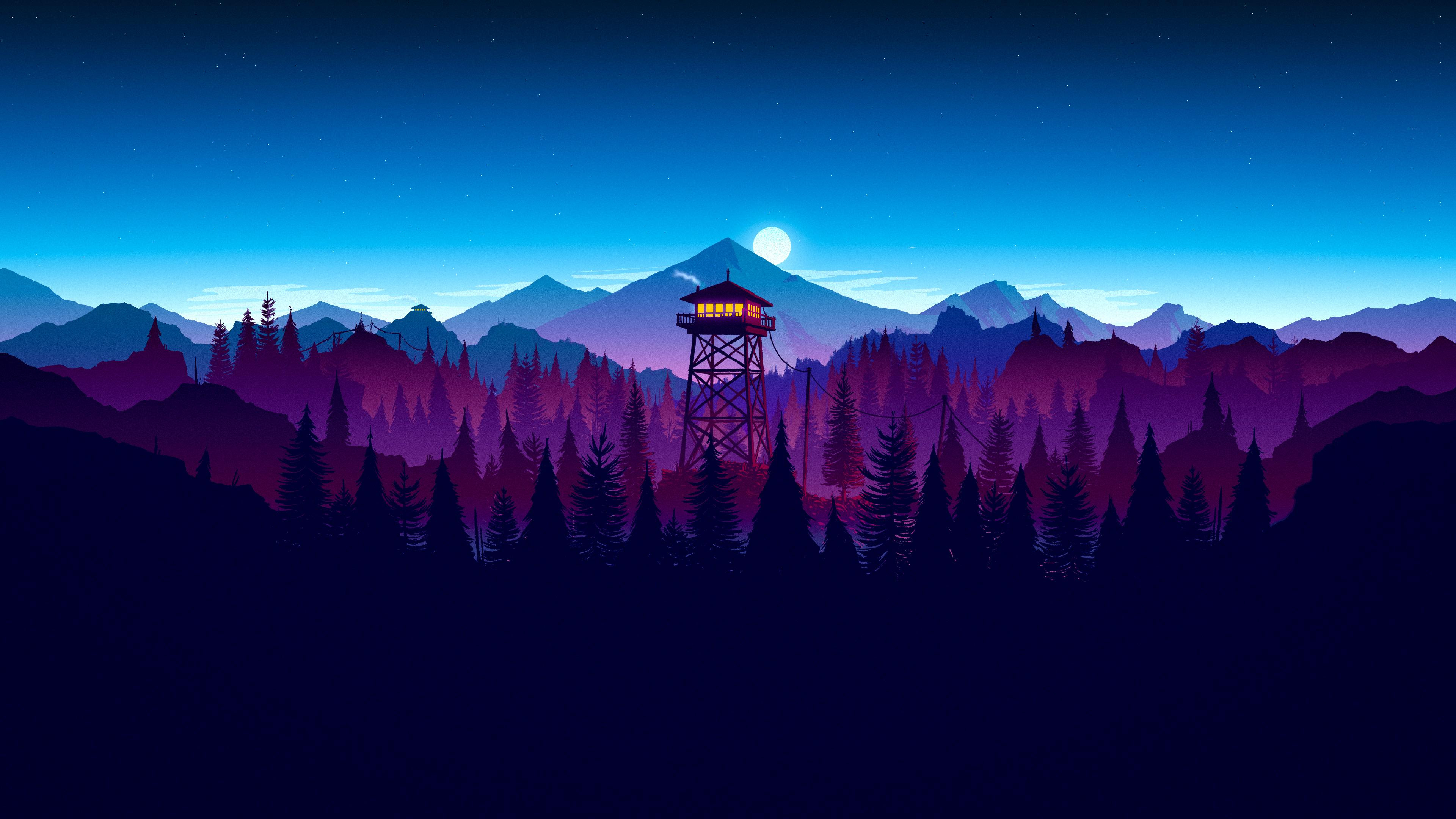 Firewatch Sunset Artwork, HD Artist, 4k Wallpapers, Images ...