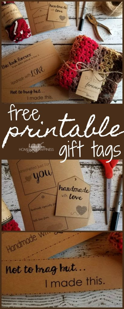Free Printable Gift Tags - Hooked on Homemade Happiness