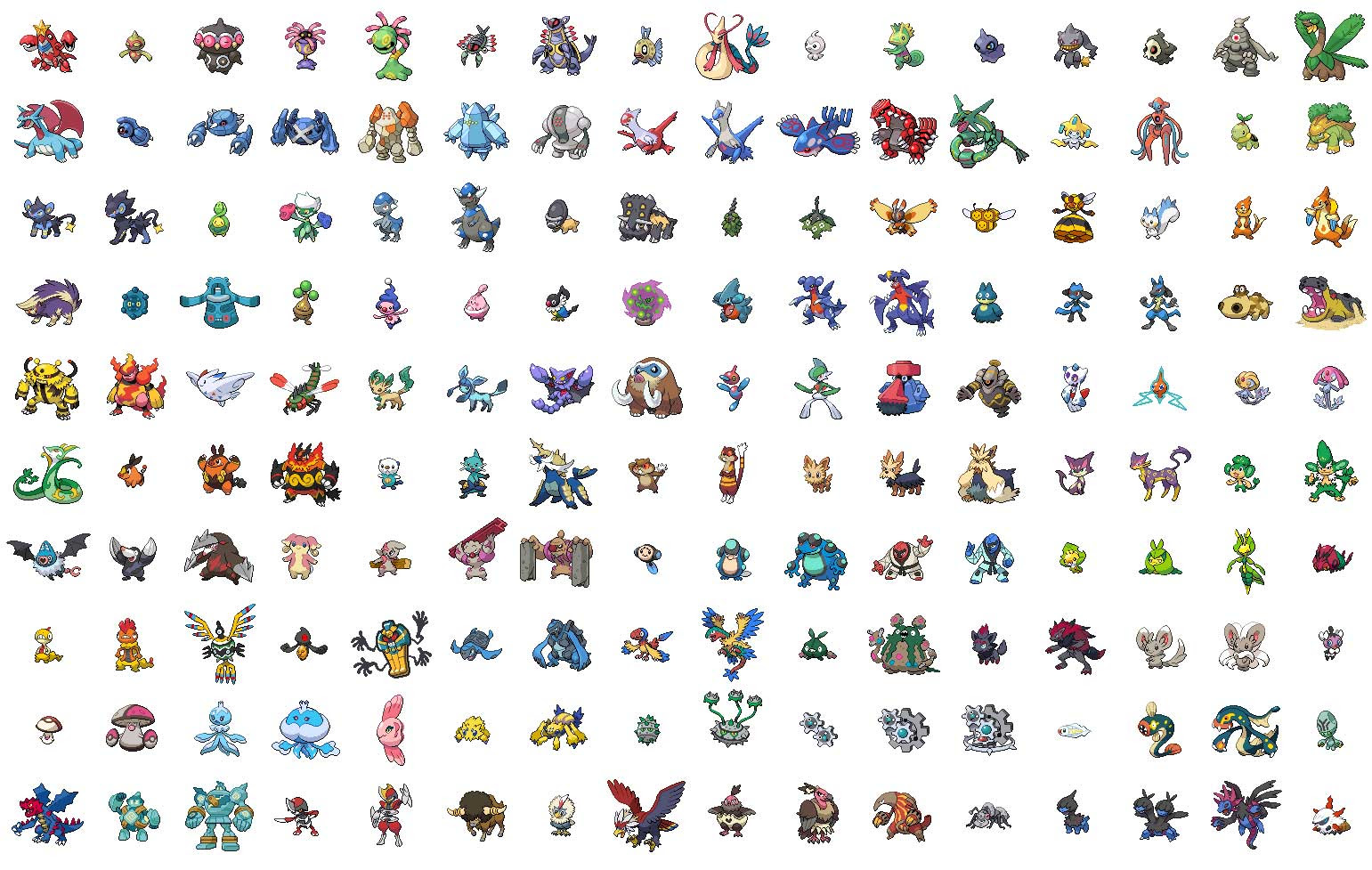 全ポケモン通常 色違い一覧表 ブラックホワイト進化早見表 ポケモン素材画像 ものくろにくる