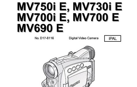 Download PDF Online canon mv750i mv730i mv690 video camera service manual ManyBooks PDF