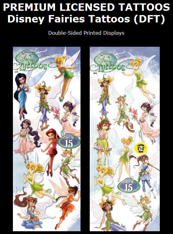 This is a new, sealed package of Disney Characters Temporary Tattoos.