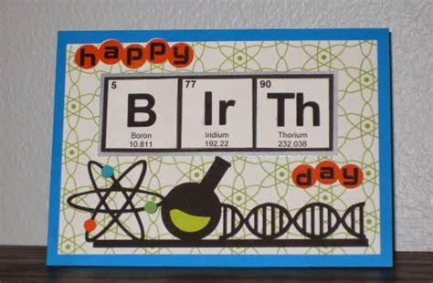  scrap ali ever after science chemistry birthday card boron