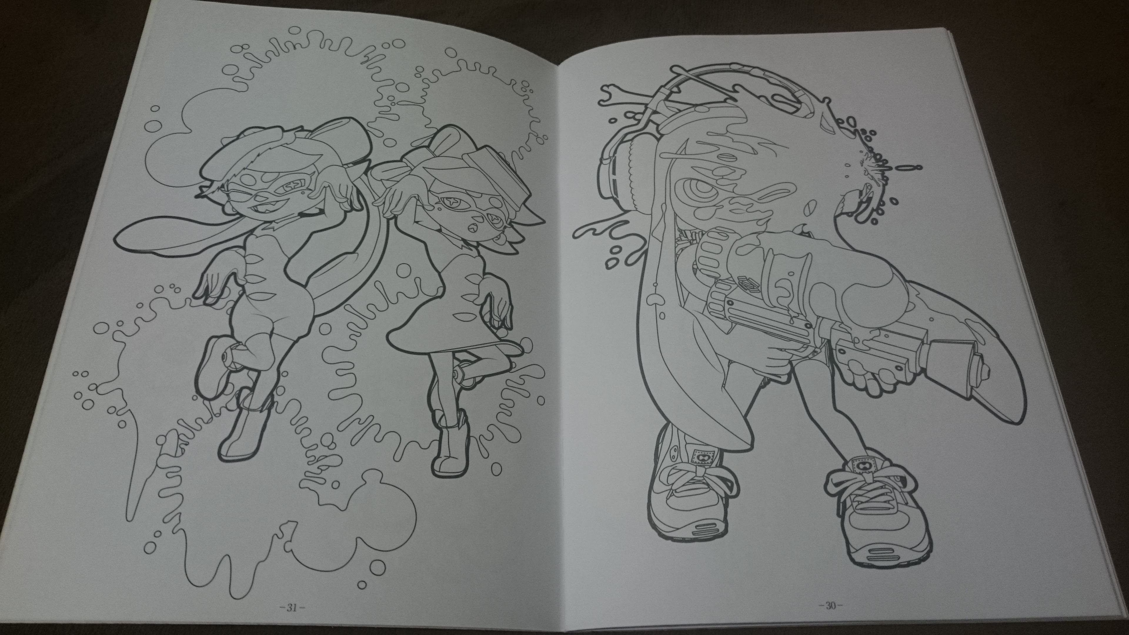 スプラトゥーン の塗り絵をゲット たまにはこんな遊びも良いものです その日草子