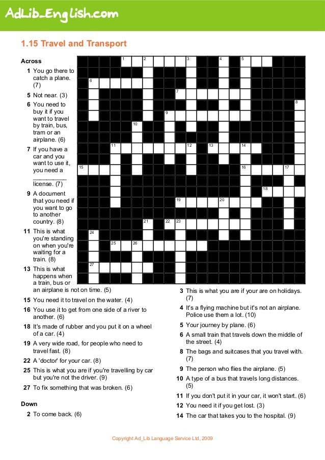 Drivers Ed Chapter 1 Crossword Brandsabc