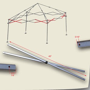 Quik Shade Weekender Elite 10' x 10' Canopy SIDE TRUSS ...