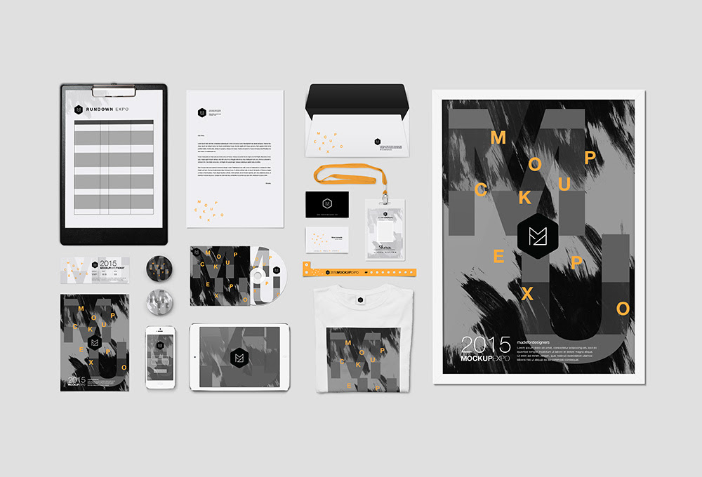 Download Event Branding Identity Mockup PSD - GraphicsFuel