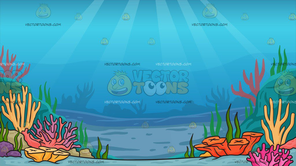Under The Sea Background Clipart Cartoons By Vectortoons