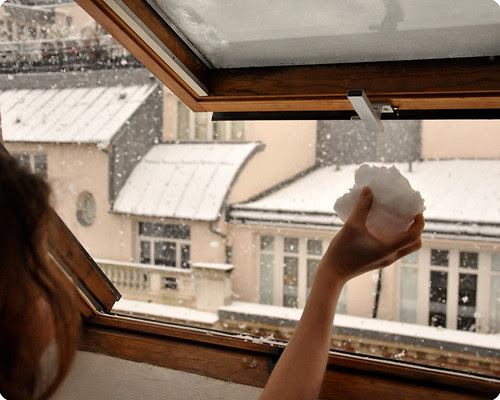 Memi's studio under the snow!