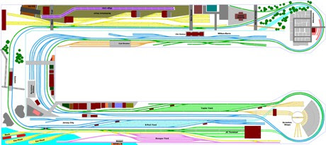 Model Train Layouts &amp; Track Plans - Various projects, designed with 
