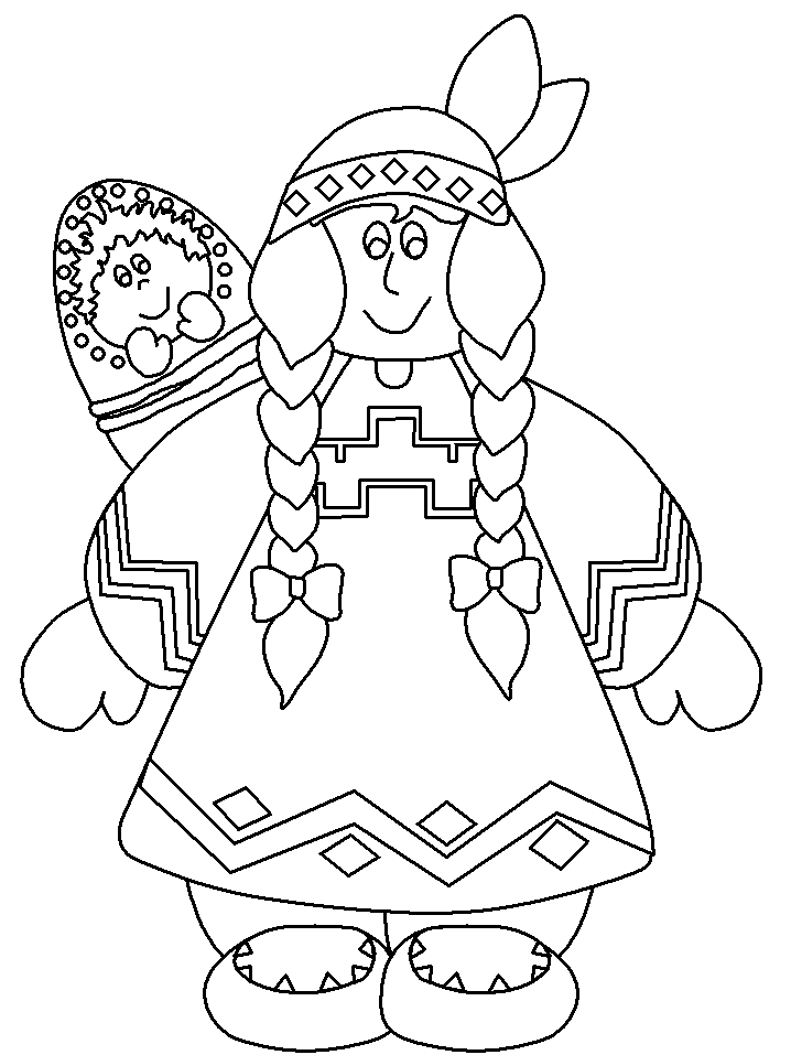 Native American Coloring Pages For Children - Coloring Home